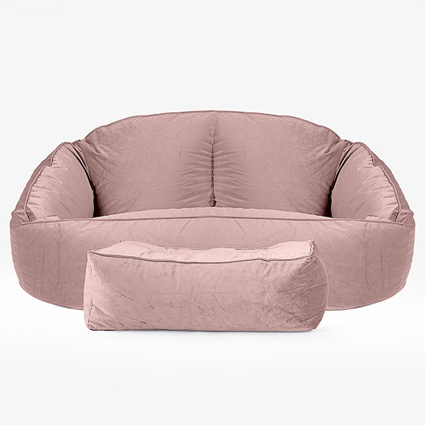 Bubble Sofa Bean Bag - Velvet Rose Pink 02