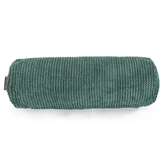 Dekoračný valčekový poťah na vankúš 20 x 55 cm - Pom Pom Machová Zelená 02