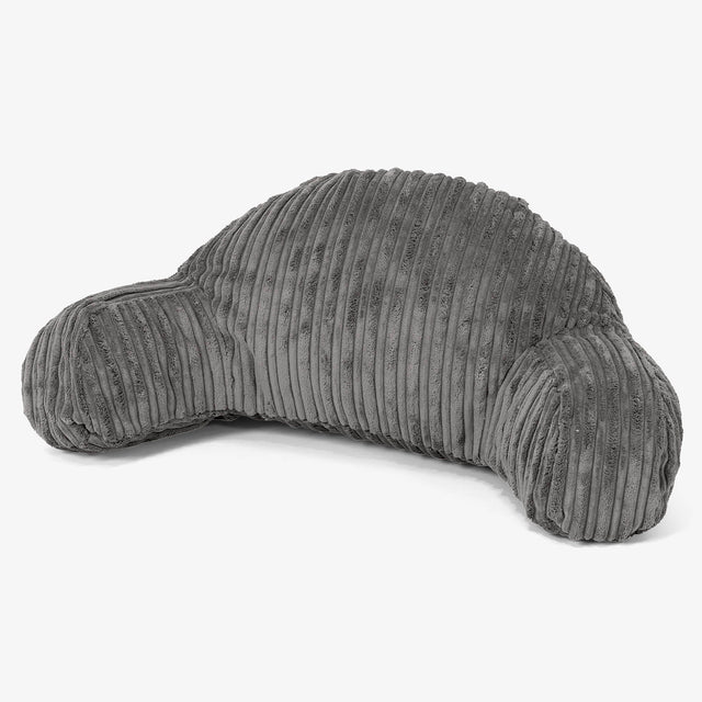 Detský útulný vankúš s vysokým operadlom - Menčester Grafitová šedá 01