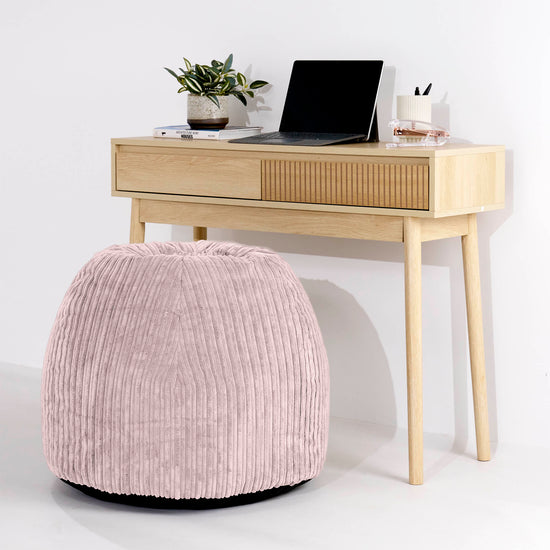 Ergonomické kancelárske pouf-kreslo - Menčester Ružovo červená - 02