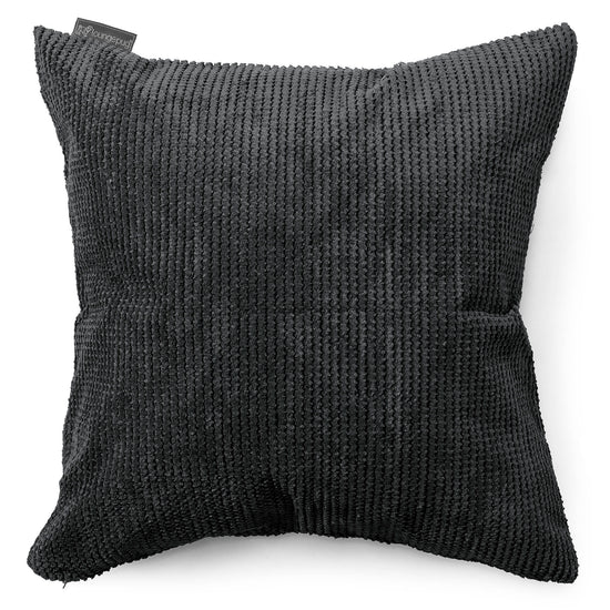 Extra veľký dekoračný poťah na vankúš 70 x 70 cm - Pom Pom Čierna 01