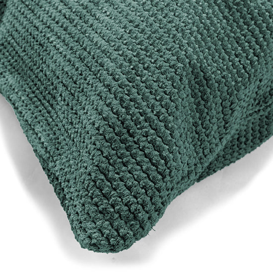 Extra veľký dekoračný poťah na vankúš 70 x 70 cm - Pom Pom Machová Zelená 03