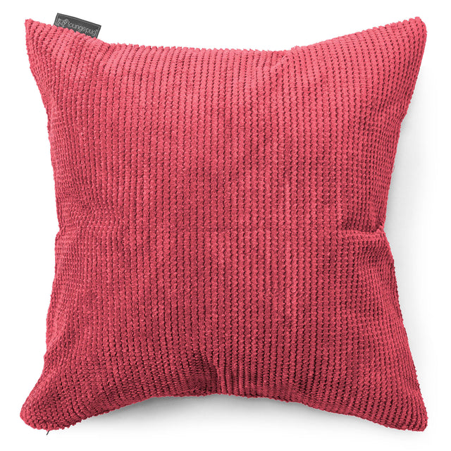 Extra veľký dekoračný poťah na vankúš 70 x 70 cm - Pom Pom Pastelová červená 01