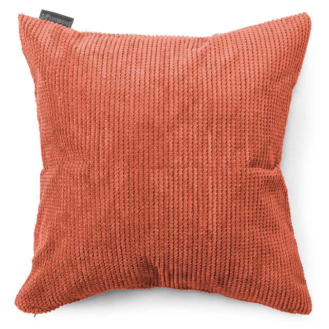 Extra veľký dekoračný poťah na vankúš 70 x 70 cm - Pom Pom Tekvicová Oranžová 01