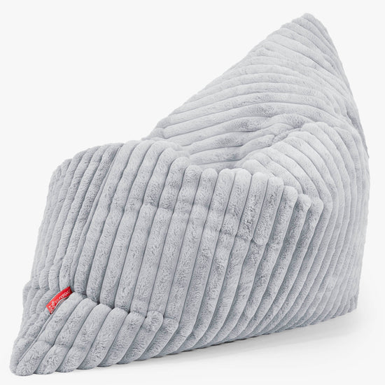 Extra veľký sedací vak - Ultra plyšový kord Modré kačacie vajce 02