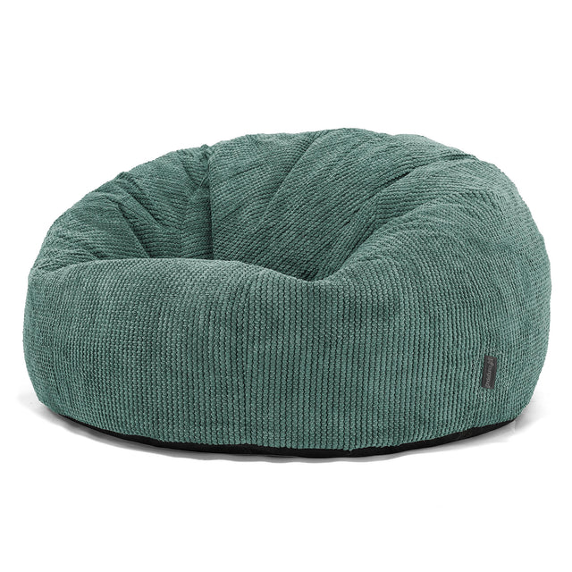 Klasická pohovka sedací vak - Pom Pom Machová Zelená 01