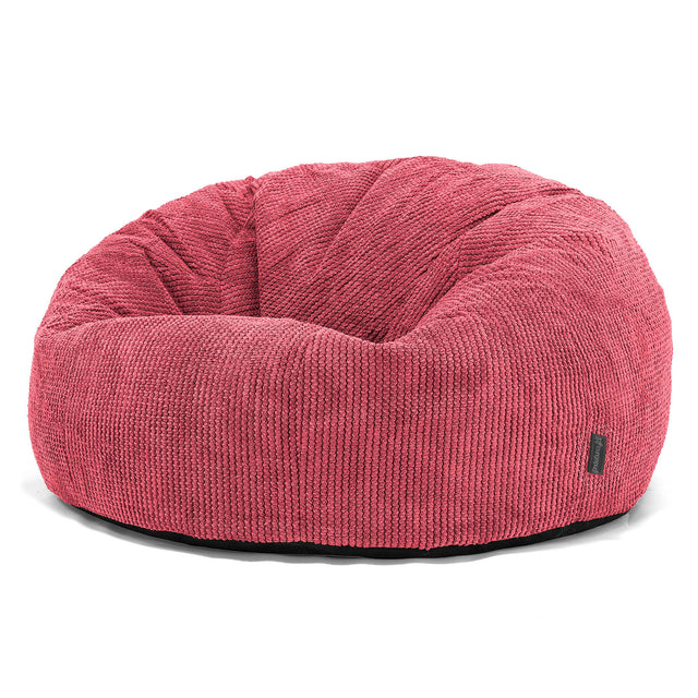 Klasická pohovka sedací vak - Pom Pom Pastelová červená 01