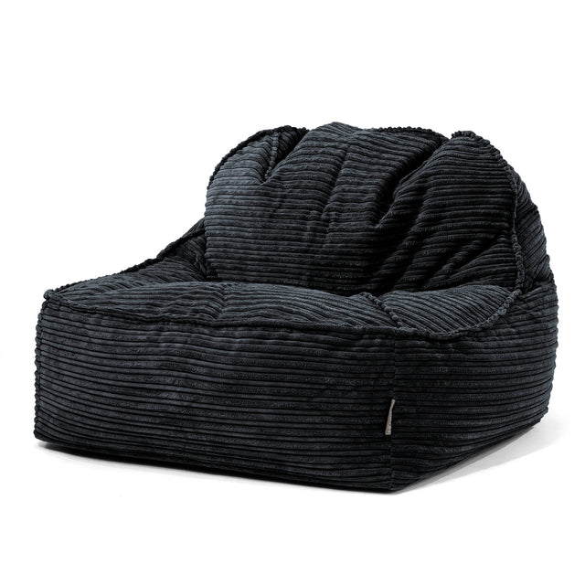 Kreslo sedací vak Sloucher 2.0 - Menčester Čierna 01