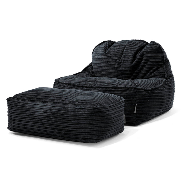 Kreslo sedací vak Sloucher 2.0 - Menčester Čierna 02