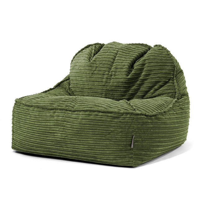 Kreslo sedací vak Sloucher 2.0 - Menčester Lesná zelená 01