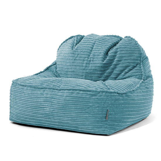 Kreslo sedací vak Sloucher 2.0 - Menčester Morská modrá 01