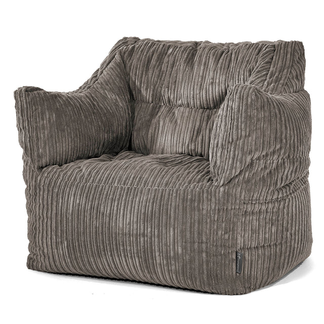 Victor Bean Bag Armchair - Cord Graphite Grey 01