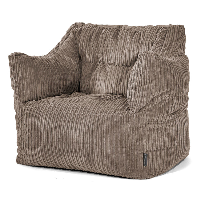 Victor Bean Bag Armchair - Cord Dovetail Grey 01