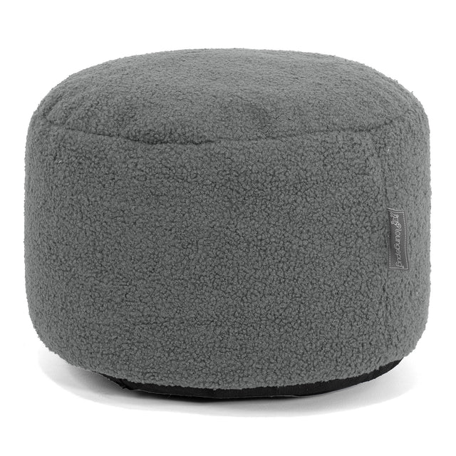 Malá okrúhla podnožka - Buklé Šedá 01