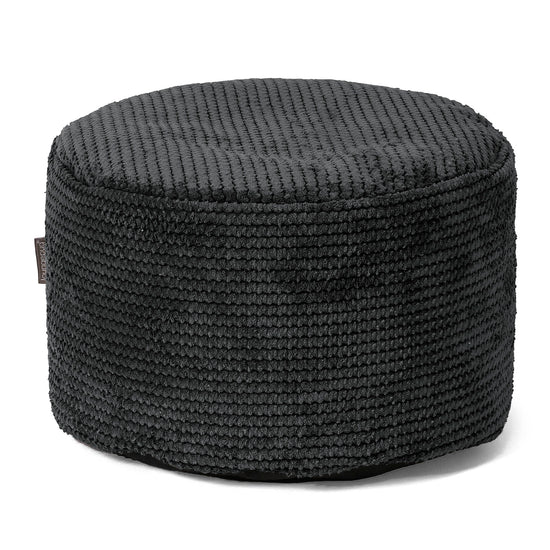 Malá okrúhla podnožka - Pom Pom Čierna 01