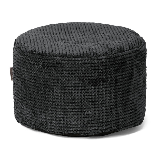 Malá okrúhla podnožka - Pom Pom Čierna 01