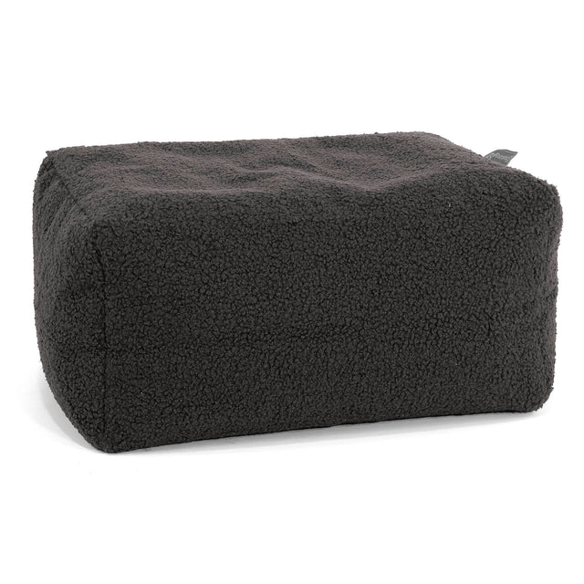 Malá podnožka - Buklé Grafitová šedá 01