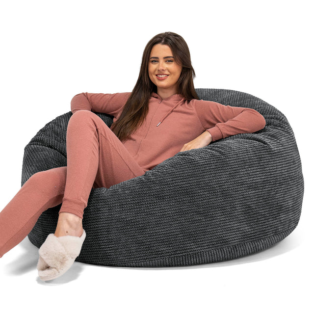 Mamutia pohovka sedací vak - Pom Pom Čierna 01