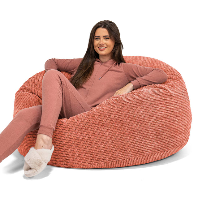 Mamutia pohovka sedací vak - Pom Pom Tekvicová Oranžová 01