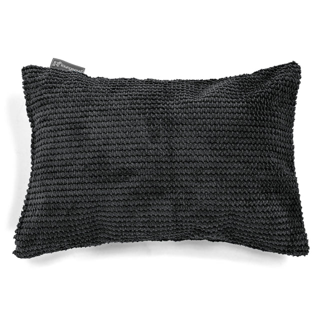 Obdĺžnikový dekoračný poťah na vankúš 35 x 50 cm - Pom Pom Čierna 01