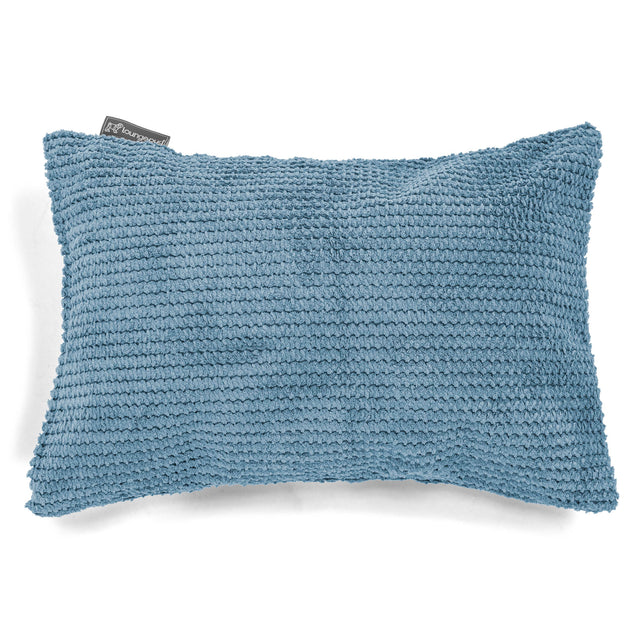 Obdĺžnikový dekoračný poťah na vankúš 35 x 50 cm - Pom Pom Nebová 01