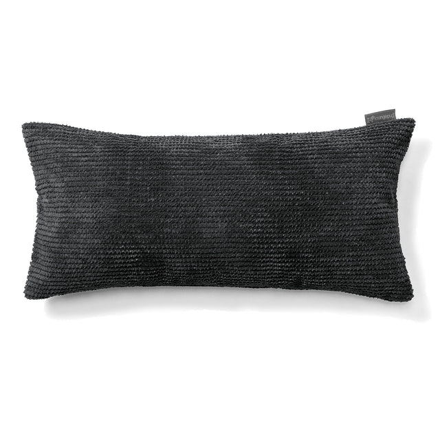 Obdĺžnikový dekoračný poťah na vankúš XL 40 x 70 cm - Pom Pom Čierna 01