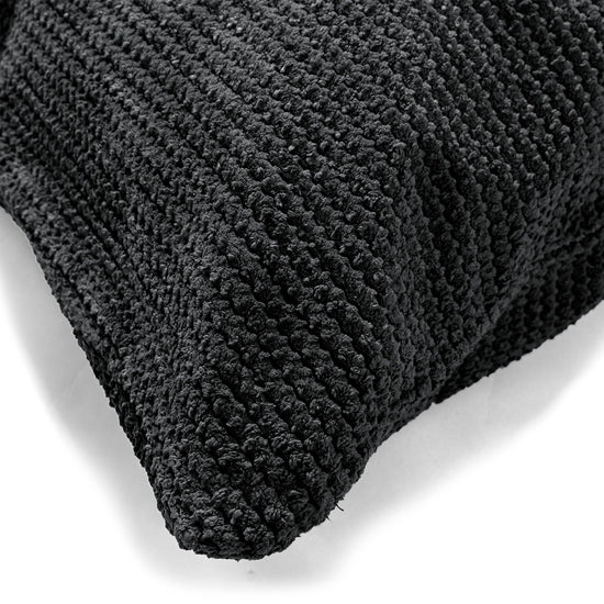 Obdĺžnikový dekoračný poťah na vankúš XL 40 x 70 cm - Pom Pom Čierna 02