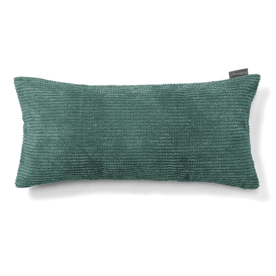 Obdĺžnikový dekoračný poťah na vankúš XL 40 x 70 cm - Pom Pom Machová Zelená 01
