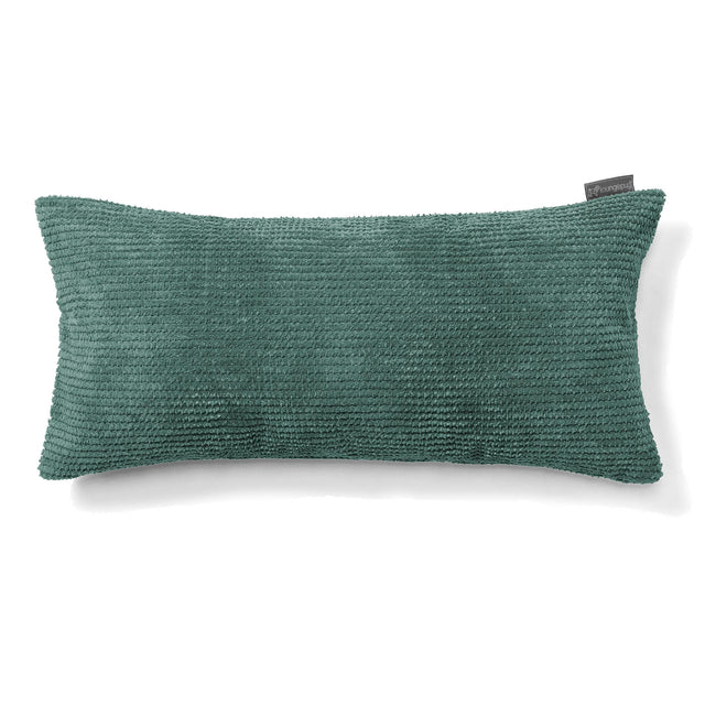 Obdĺžnikový dekoračný poťah na vankúš XL 40 x 70 cm - Pom Pom Machová Zelená 01