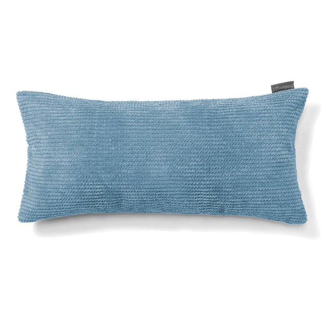 Obdĺžnikový dekoračný poťah na vankúš XL 40 x 70 cm - Pom Pom Nebová 01