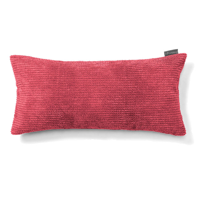 Obdĺžnikový dekoračný poťah na vankúš XL 40 x 70 cm - Pom Pom Pastelová červená 01
