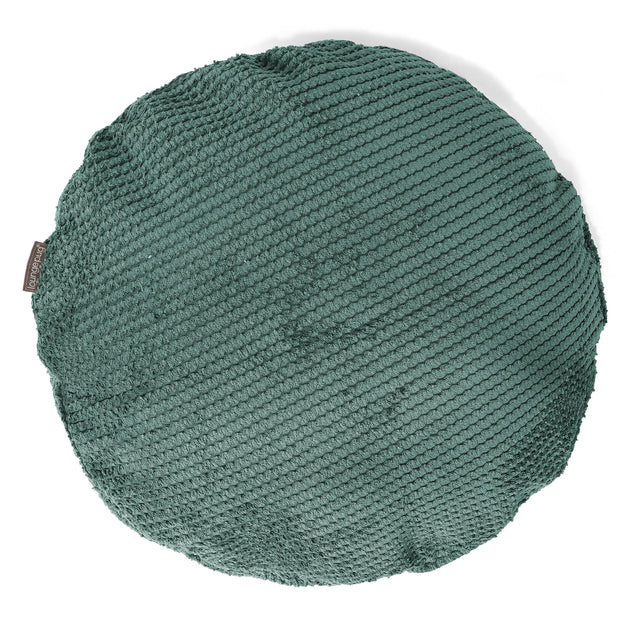 Okrúhly dekoračný poťah na vankúš 50 cm - Pom Pom Machová Zelená 01