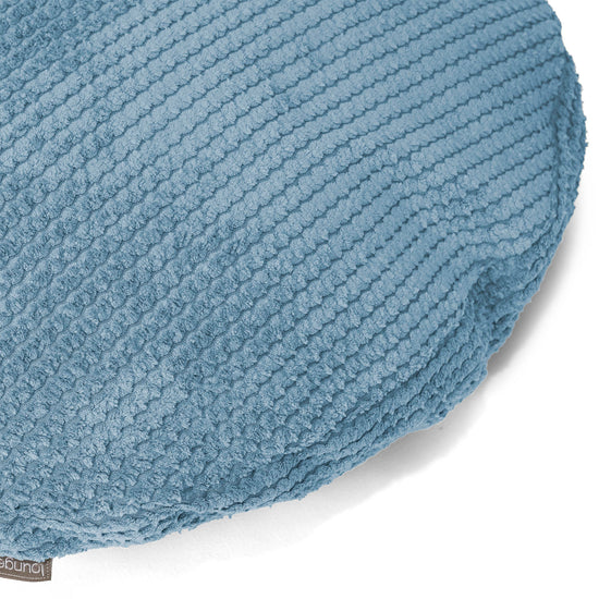 Okrúhly dekoračný poťah na vankúš 50 cm - Pom Pom Nebová 02