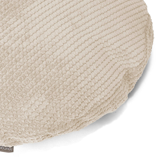 Okrúhly dekoračný poťah na vankúš 50 cm - Pom Pom Slonovinová 02