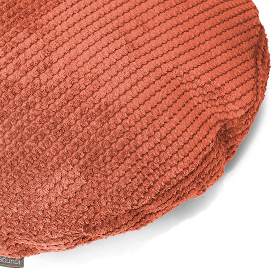 Okrúhly dekoračný poťah na vankúš 50 cm - Pom Pom Tekvicová Oranžová 02