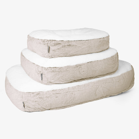 Pelech pre psa Sloucher XL - Falošná králičia kožušina Zlatohnedá 02