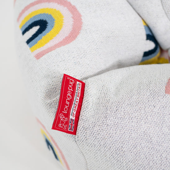 Klasická detská stolička sedací vak vo veku 1-5 rokov - Pletené Dúha 02