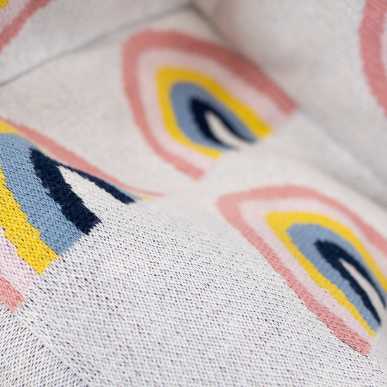 Kreslo sedací vak pre batoľatá vo veku 1-3 rokov - Pletené Dúha 03