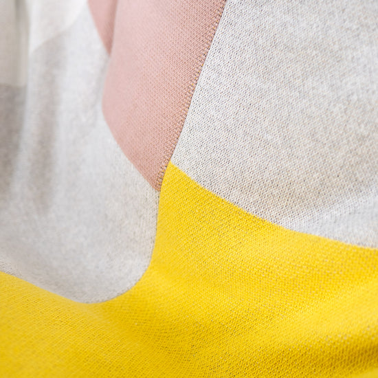 Herné ležadlo sedací vak - Pletené Farebný blok Šedá 03