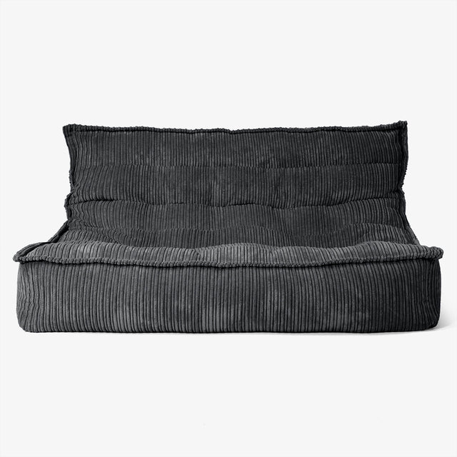 Oliver Floor Sofa Bean Bag - Cord Black 01