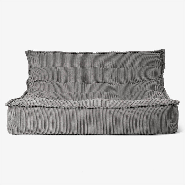 Oliver Floor Sofa Bean Bag - Cord Graphite Grey 01