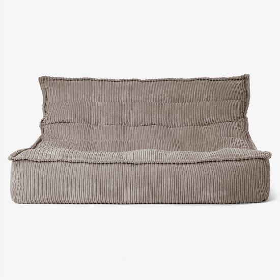 Oliver Floor Sofa Bean Bag - Cord Dovetail Grey 01