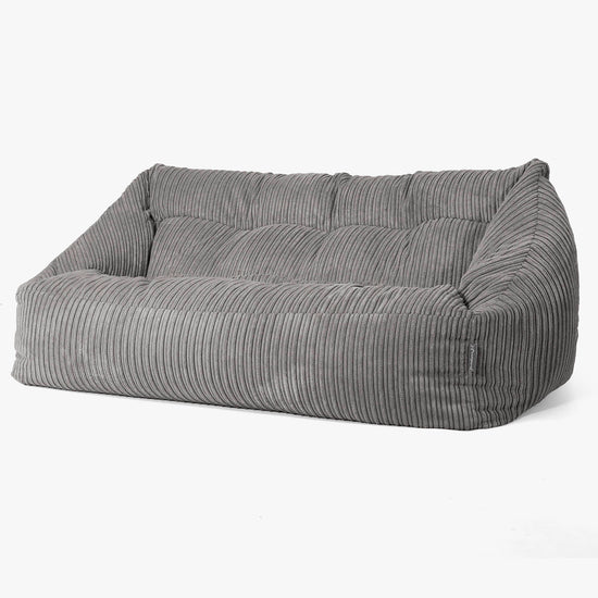Maya Sofa Bean Bag - Cord Graphite Grey 03