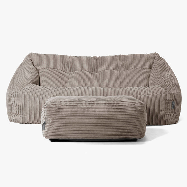 Maya Sofa Bean Bag - Cord Dovetail Grey 02