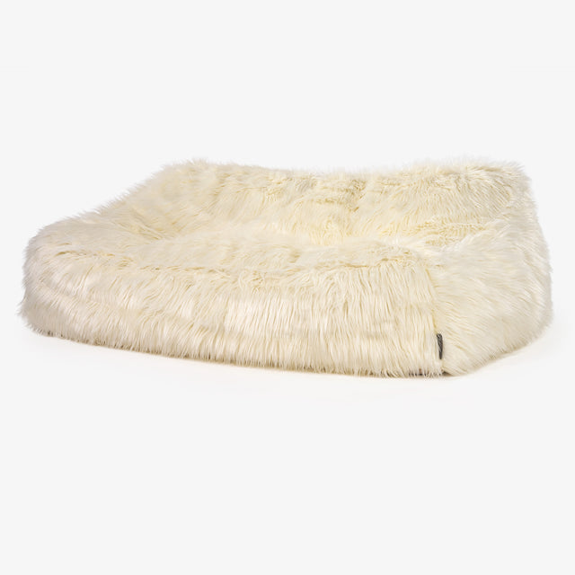 Pohovka sedací vak Sloucher - Mongolská Umelá Kožušina Smotanová 01