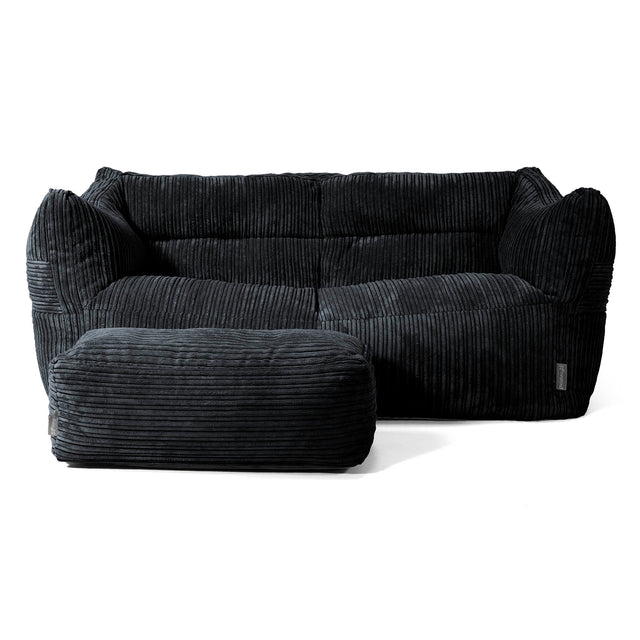 Victor Sofa Bean Bag - Cord Black 02