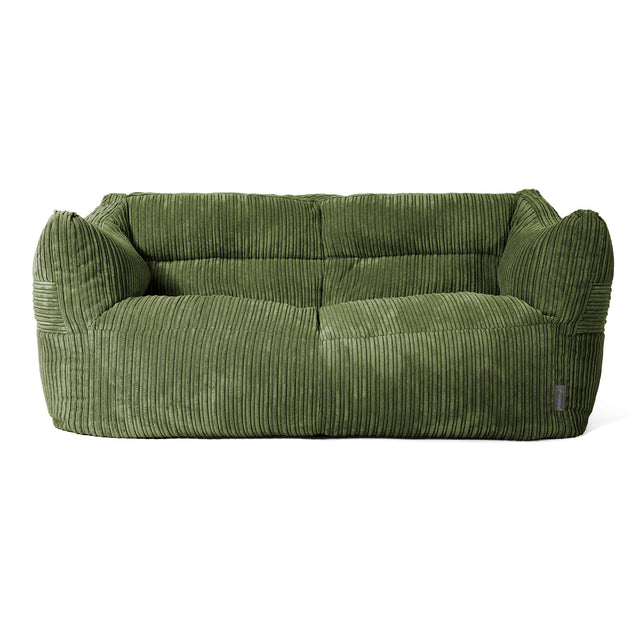 Victor Sofa Bean Bag - Cord Forest Green 01