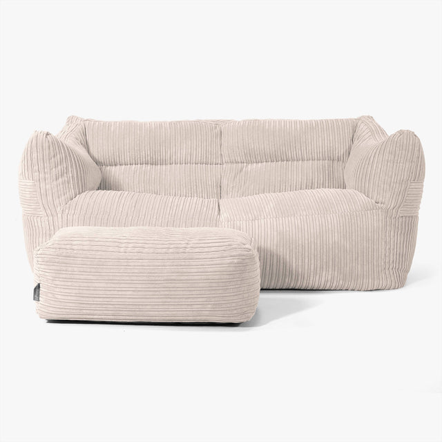 Victor Sofa Bean Bag - Cord Ivory 02