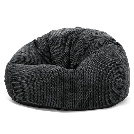 Klasická stolička sedací vak - Pom Pom Čierna 01