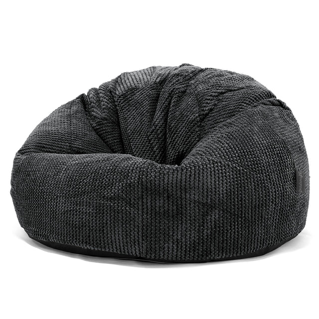 Klasická stolička sedací vak - Pom Pom Čierna 01